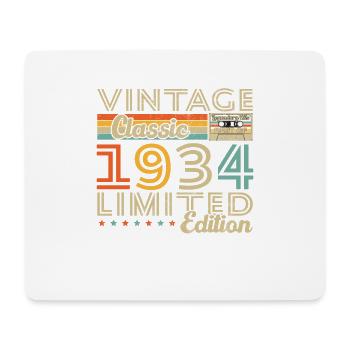 1934 Vintage Retro Geburtstagsgeschenk - Mousepad (Querformat) - Weiß - Vorne