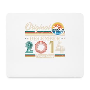 December 2014 Vintage Retro Birthday Gift - Mouse Pad (horizontal) - white - Front