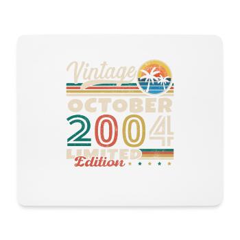 October 2004 Vintage Birthday Gift - Mouse Pad (horizontal) - white - Front