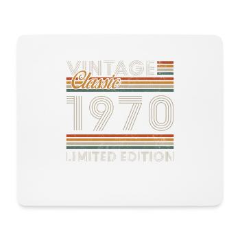 1970 Vintage Retro Cadeau D'anniversaire - Tapis de souris (format paysage) - blanc - Devant