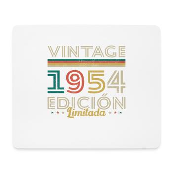 Vinatge 1954 Cadeau d’anniversaire - Tapis de souris (format paysage) - blanc - Devant