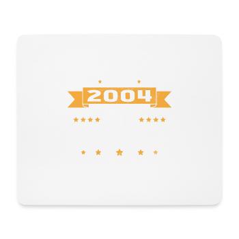 20 Jahre 2004 Vinatge Geburtstagsgeschenk - Mousepad (Querformat) - Weiß - Vorne