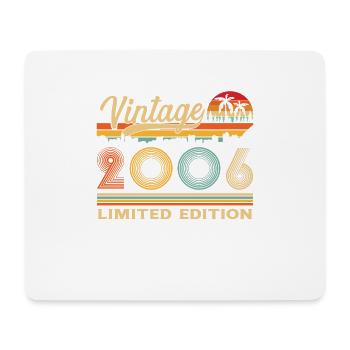 2006 Vintage Retro Cadeau D’anniversaire - Tapis de souris (format paysage) - blanc - Devant