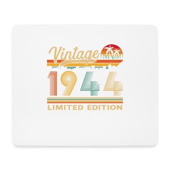 1944 Vintage Anniversaire Rétro Cadeau - Tapis de souris (format paysage) - blanc - Devant