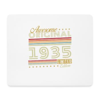 Original 1935 Vintage Retro Anniversary Gift - Mouse Pad (horizontal) - white - Front