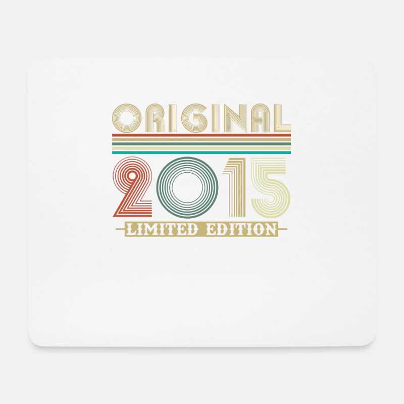 Original 2015 Vintage Retro Jubiläumsgeschenk - Mousepad (Querformat) - Weiß