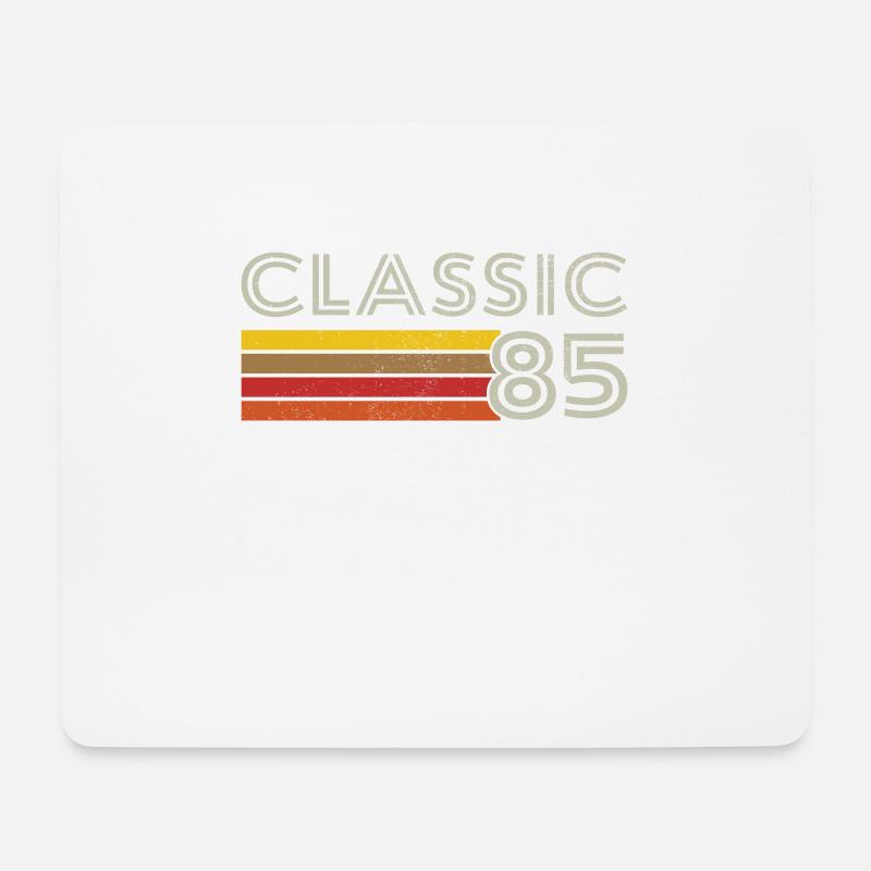 Retro Classic Nummer 85 Jahrgang 1985 - Mousepad (Querformat) - Weiß