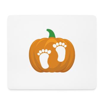 Annonce de grossesse enceinte en attente - Tapis de souris (format paysage) - blanc - Devant
