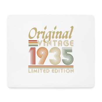 Original 1935 Vintage Cadeau Anniversaire Rétro - Tapis de souris (format paysage) - blanc - Devant