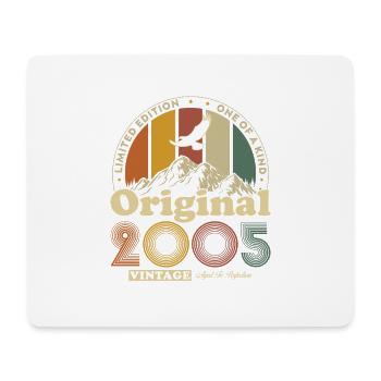 Original 2005 20e Anniversaire Cadeau Vintage - Tapis de souris (format paysage) - blanc - Devant