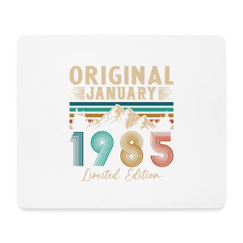 Birthday Gift Born In January 1985 - Mouse Pad (horizontal) - white - Front