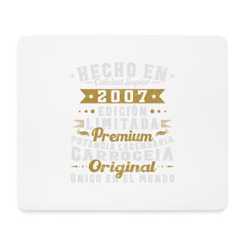 Fabriqué en 2007 18e anniversaire Vintage Gift - Tapis de souris (format paysage) - blanc - Devant