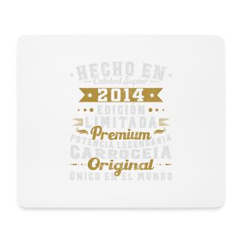 Hergestellt im Jahr 2014 Vintage Geburtstagsgeschenk - Mousepad (Querformat) - Weiß - Vorne