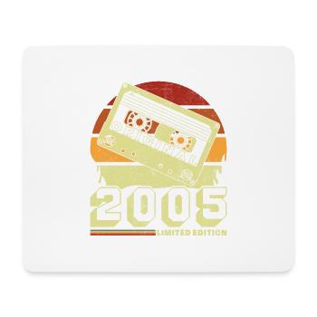 Original 2005 20e Anniversaire Cadeau Vintage - Tapis de souris (format paysage) - blanc - Devant
