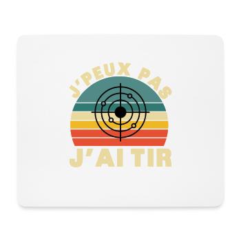 I Can't I Shot Humor Gift - Mousepad (Querformat) - Weiß - Vorne