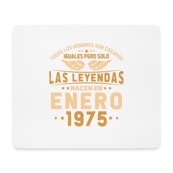 Janvier 1975 Vintage 50ème Cadeau d’Anniversaire - Tapis de souris (format paysage) - blanc - Devant