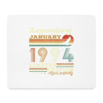 Janvier 1994 retro vintage anniversaire 1994 - Tapis de souris (format paysage) - blanc - Devant