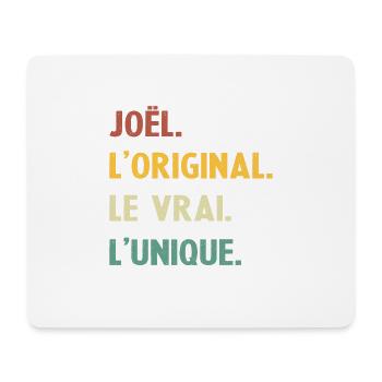 Joël l original le vrai l unique - Tapis de souris (format paysage) - blanc - Devant