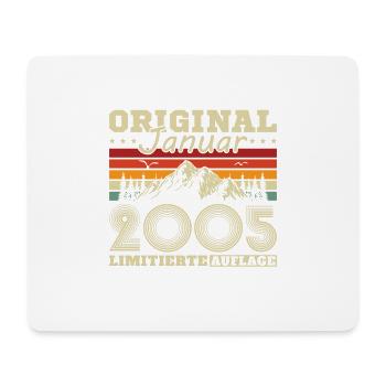 20 years Born in January 2005 Mrs. Man - Mouse Pad (horizontal) - white - Front