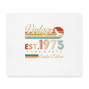 50 Jahre 1975 Vintage Retro Geburtstagsgeschenk - Mousepad (Querformat) - Weiß - Vorne