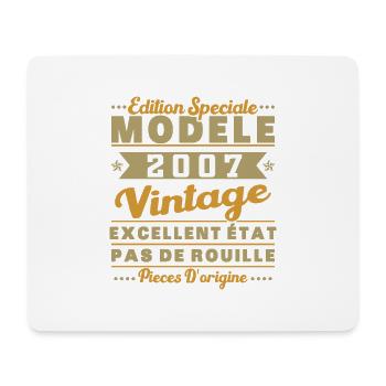 2007 Retro Vintage Module Birthday Gift - Mouse Pad (horizontal) - white - Front