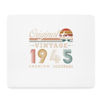 Original 1945 Vintage Retro Birthday Gift - Mouse Pad (horizontal) - white - Front