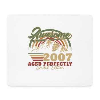 2007 Original Vintage Retro Geburtstagsgeschenk - Mousepad (Querformat) - Weiß - Vorne