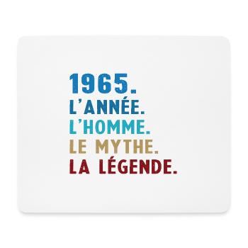 1965 Année Homme Mythe Légende - Tapis de souris (format paysage) - blanc - Devant