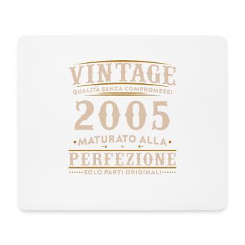20. Geburtstag 20 Jahre Retro Jahrgang 2005 - Mousepad (Querformat) - Weiß - Vorne