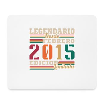 Février 2015 Rétro Vintage Cadeau d’anniversaire - Tapis de souris (format paysage) - blanc - Devant