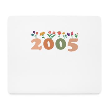 20 Années Vintage 2005 Anniversaire Femmes - Tapis de souris (format paysage) - blanc - Devant
