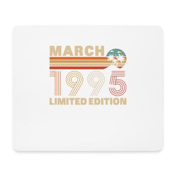 March 1995 Vintage Birthday Gift - Mouse Pad (horizontal) - white - Front