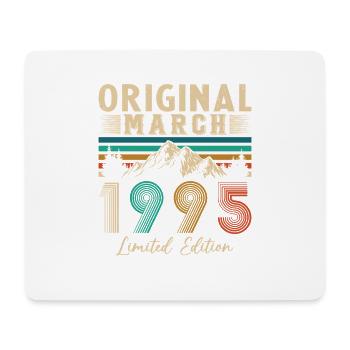 March 1995 Vintage Birthday Gift - Mouse Pad (horizontal) - white - Front