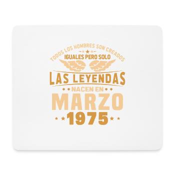 March 1975 Vintage Birthday Gift - Mouse Pad (horizontal) - white - Front
