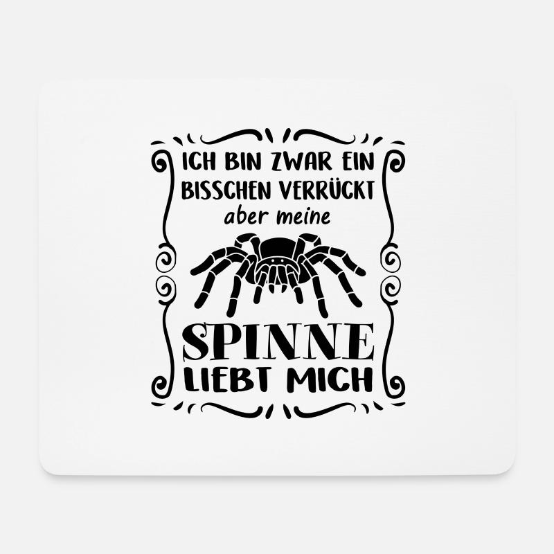Meine Spinne liebt mich - Vogelspinne - Mousepad (Querformat) - Weiß