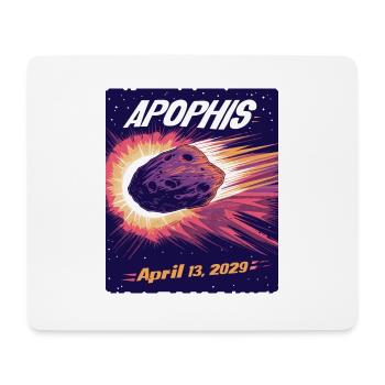 Apophis 13.04.2029 / Interstellares Objekt 99942 - Mousepad (Querformat) - Weiß - Vorne
