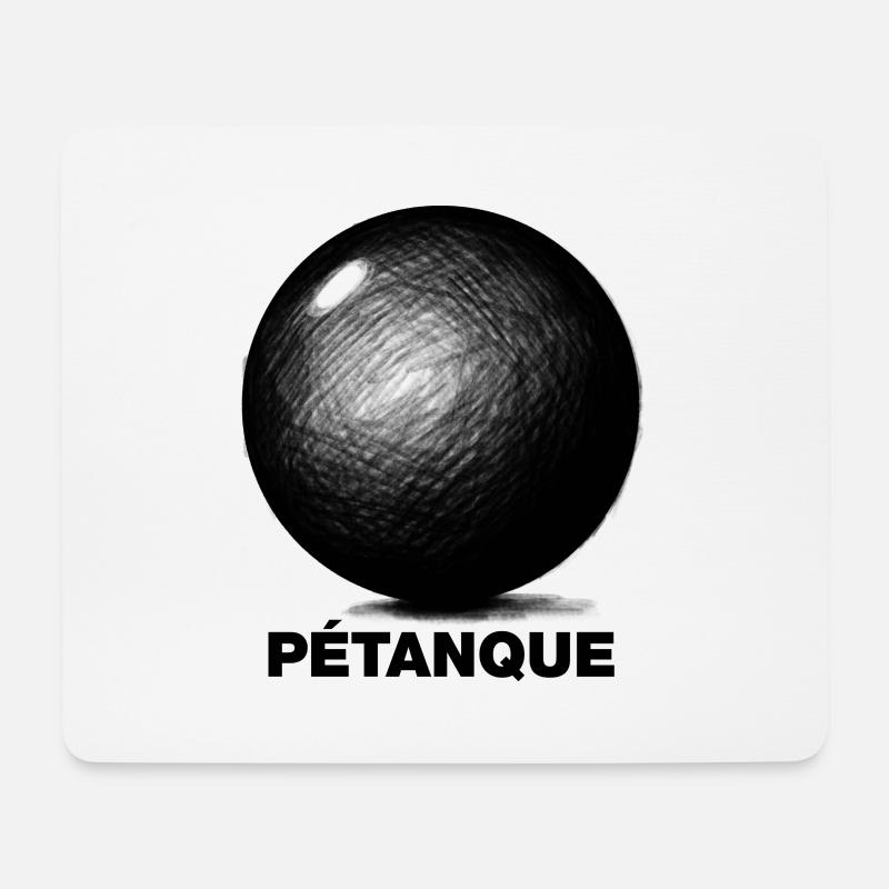 Boule/Petanque - Mouse Pad (horizontal) - white
