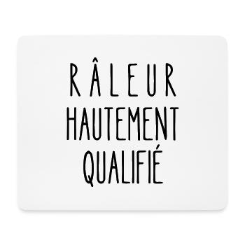 râleur hautement qualifié - Tapis de souris (format paysage) - blanc - Devant