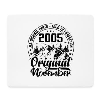 2005 November Original 19 Year Old Birthday Gift - Mouse Pad (horizontal) - white - Front