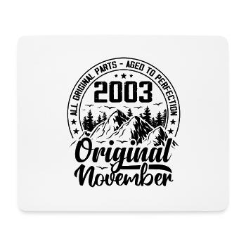 2003 November Original 21 Year Anniversary Gift - Mouse Pad (horizontal) - white - Front