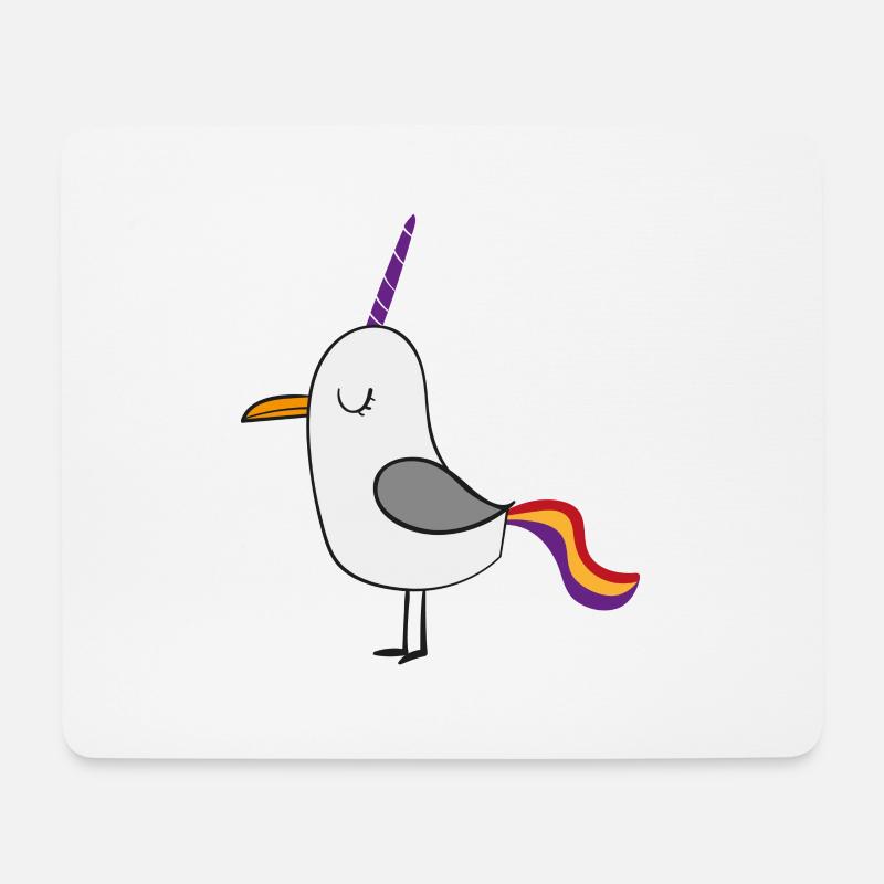 lustige Tiere - Mousepad (Querformat) - Weiß