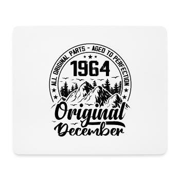 1964 Dezember Original Geschenk zum 60-jährigen Jubiläum - Mousepad (Querformat) - Weiß - Vorne