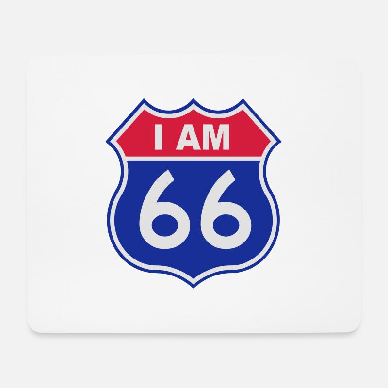 66 Geburtstag - Mousepad (Querformat) - Weiß