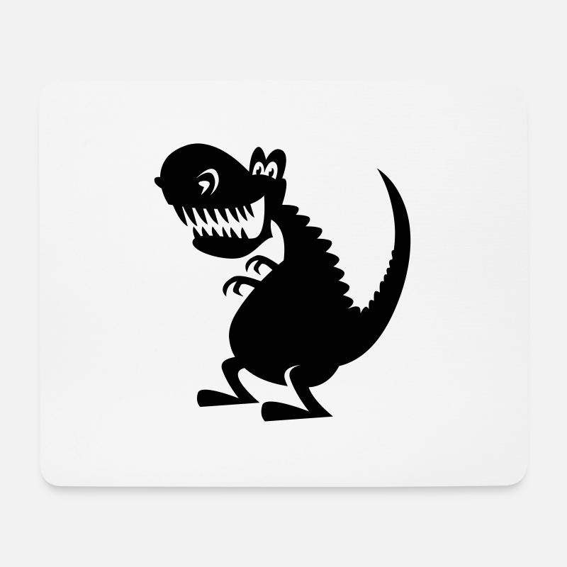 T-rex2 - Mousepad (Querformat) - Weiß