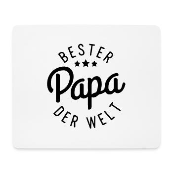 Bester Papa der Welt - Mousepad (Querformat) - Weiß - Vorne