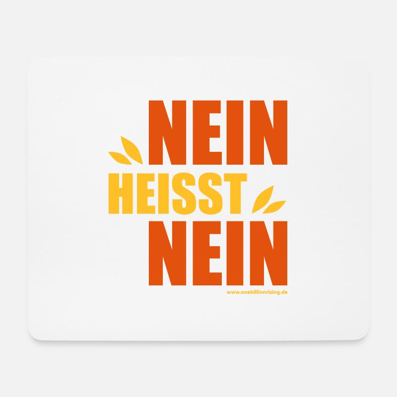 NEIN - Mousepad (Querformat) - Weiß