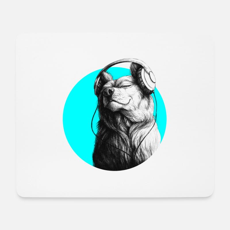 put your record on - Mousepad (Querformat) - Weiß