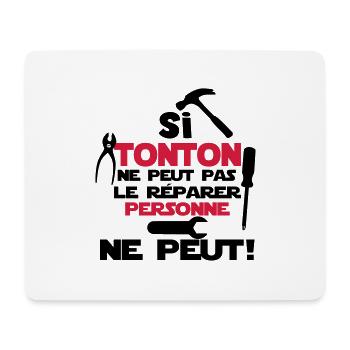 si tonton - Tapis de souris (format paysage) - blanc - Devant