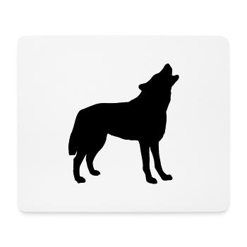 wolf_092011_a_1c - Tapis de souris (format paysage) - blanc - Devant