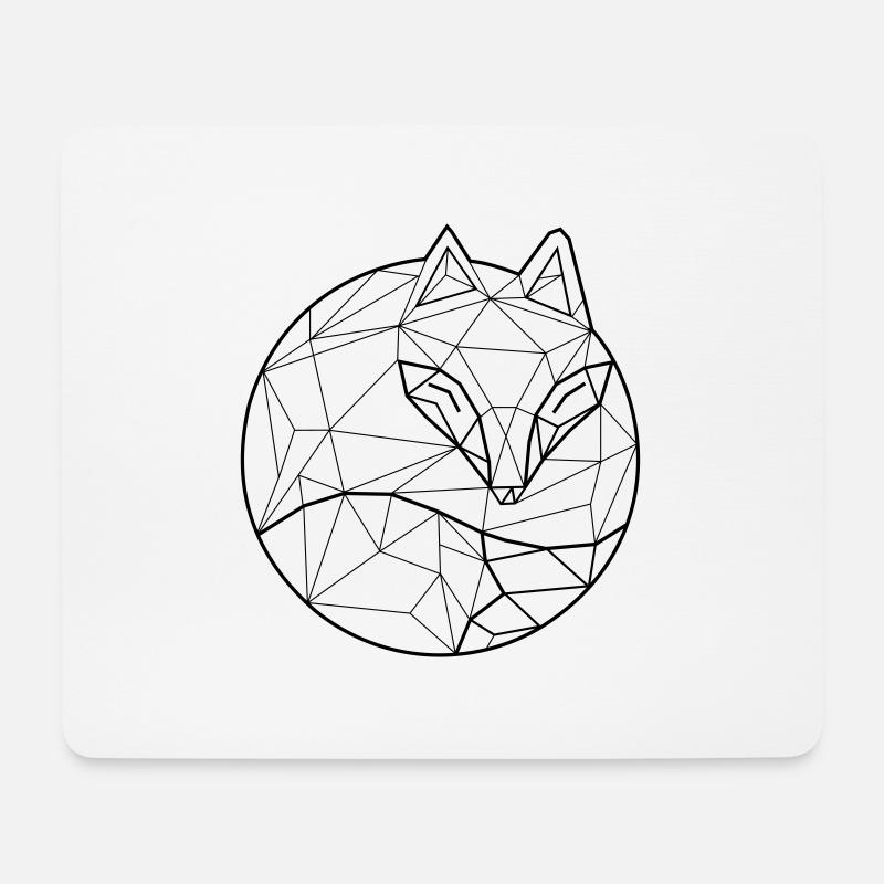 Fox Graph - Tapis de souris (format paysage) - blanc
